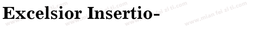 Excelsior Insertio字体转换